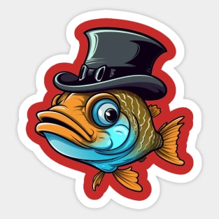 Gentleman Fish Sticker